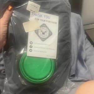 NIB Retro Pug Kangaroo Sling Pet Carrier + Bonus Travel Bowl